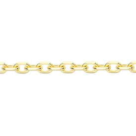 Damen Ankerkette Gold 375 Diamantiert 45cm - Ketten ohne Anhänger Damen | OROVIVO