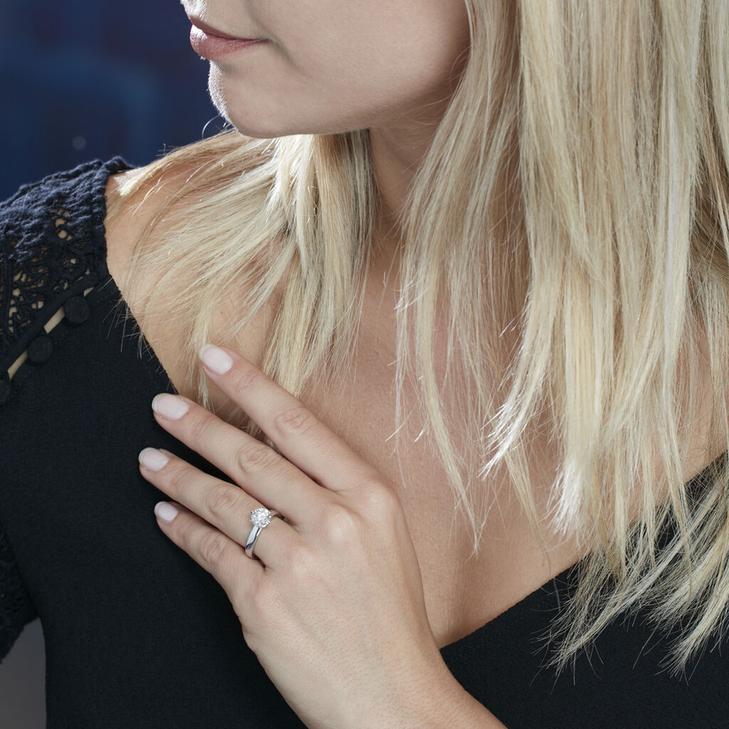 Solitaire Or Weiss Natalia - Spannringe Damen | OROVIVO