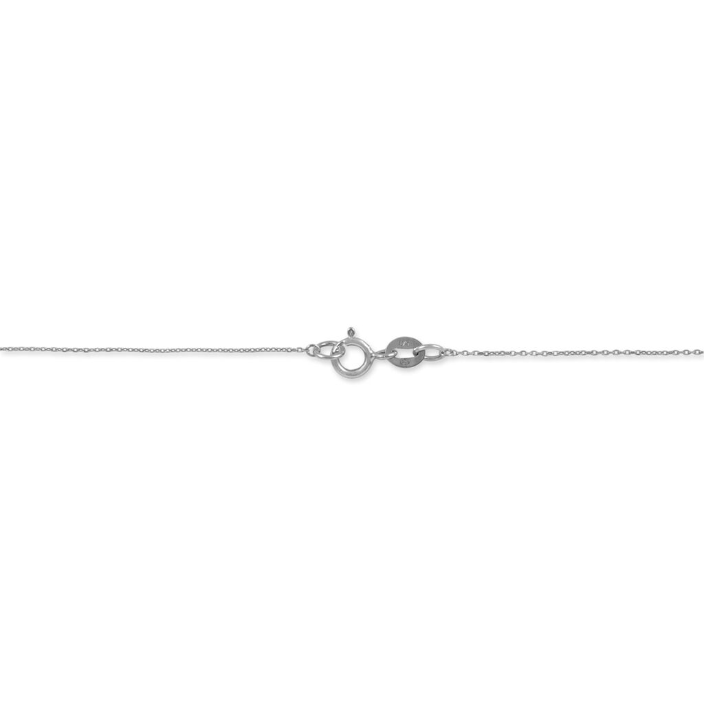 Damen Collier Weißgold 375 Diamant 0,04ct Herz Herz Louise - Halsketten Damen | OROVIVO