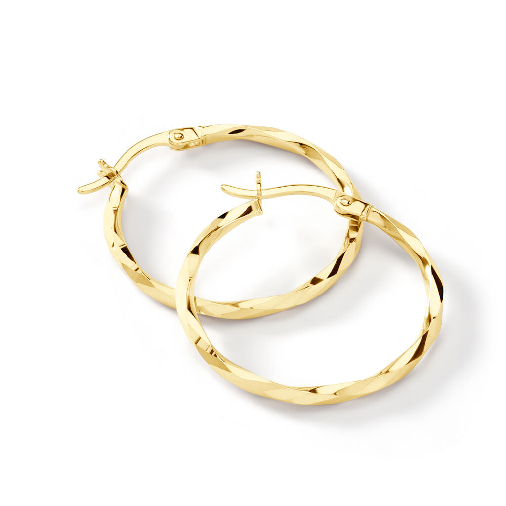 Damen Creolen Gold 585 Elise 24,6cm 20,00mm - Creolen Damen | OROVIVO