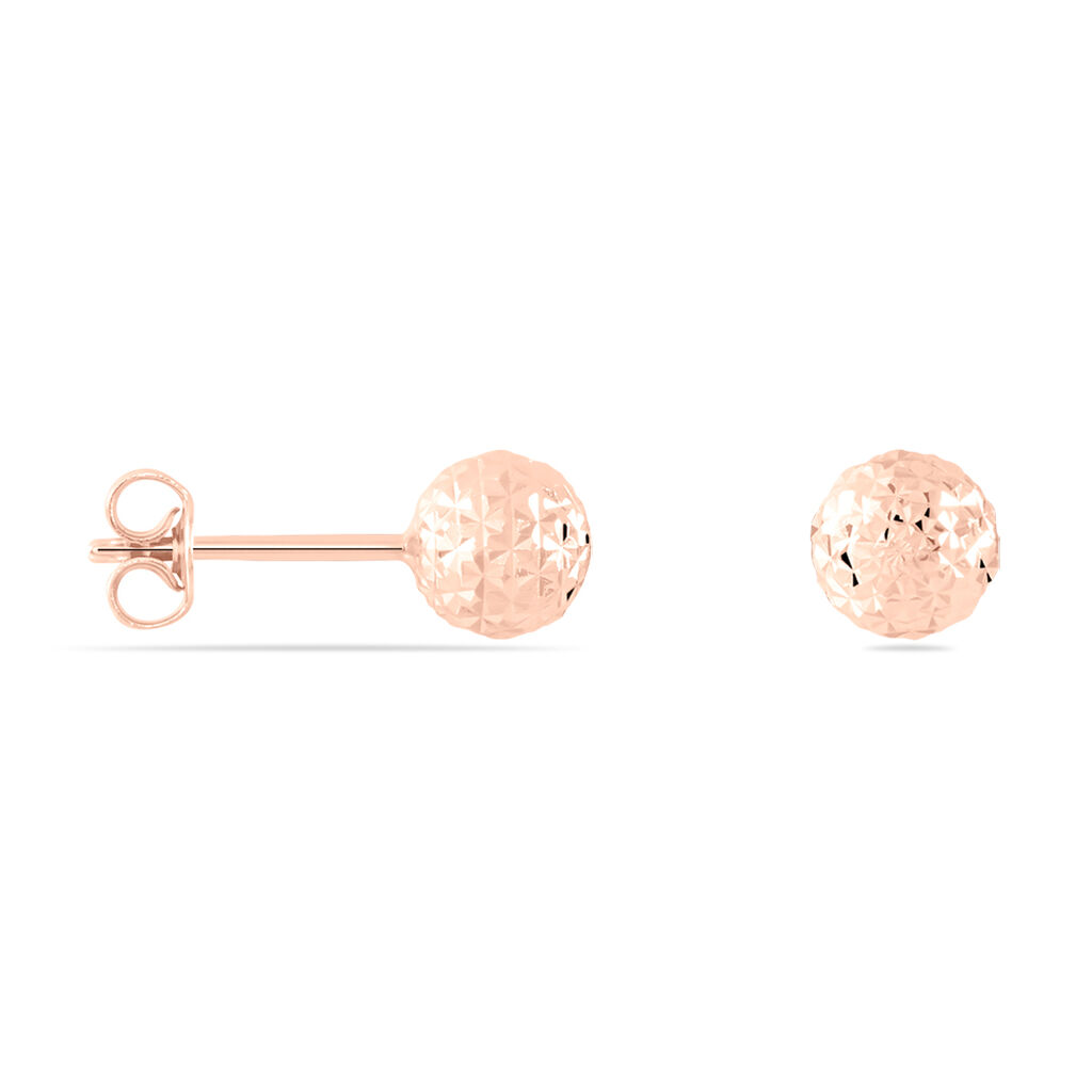 LINA Damen Ohrstecker Rosegold 375 (9 Karat)