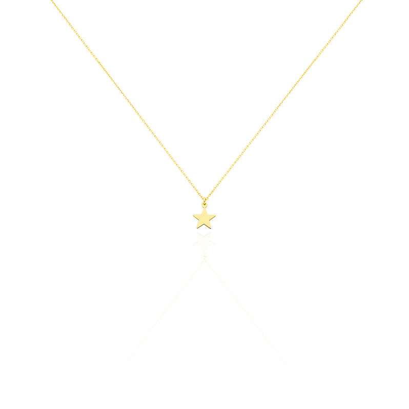 Collier Or Jaune Lillie Etoile - Spannringe Kinder | OROVIVO
