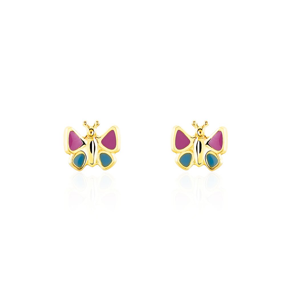 Kinder Ohrstecker Gold 333 Schmetterling  - Ohrstecker Kinder | OROVIVO