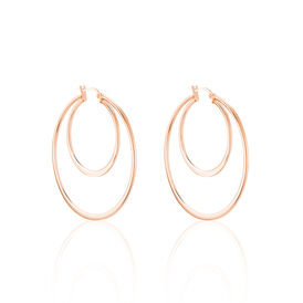 Damen Creolen Edelstahl Rosé Vergoldet  - Creolen Damen | OROVIVO