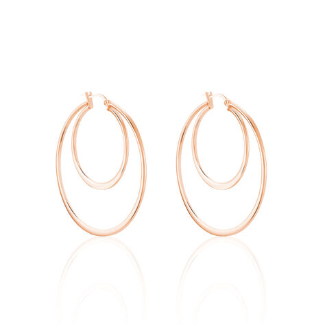 Damen Creolen Edelstahl Rosé Vergoldet  - Creolen Damen | OROVIVO