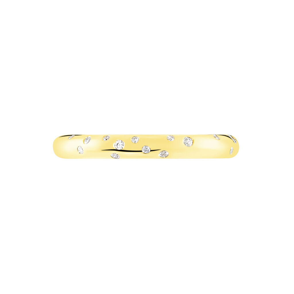 Damen Ring Gold 375 Diamant 0,16ct Delia Ov  - Ringe mit Stein Damen | OROVIVO