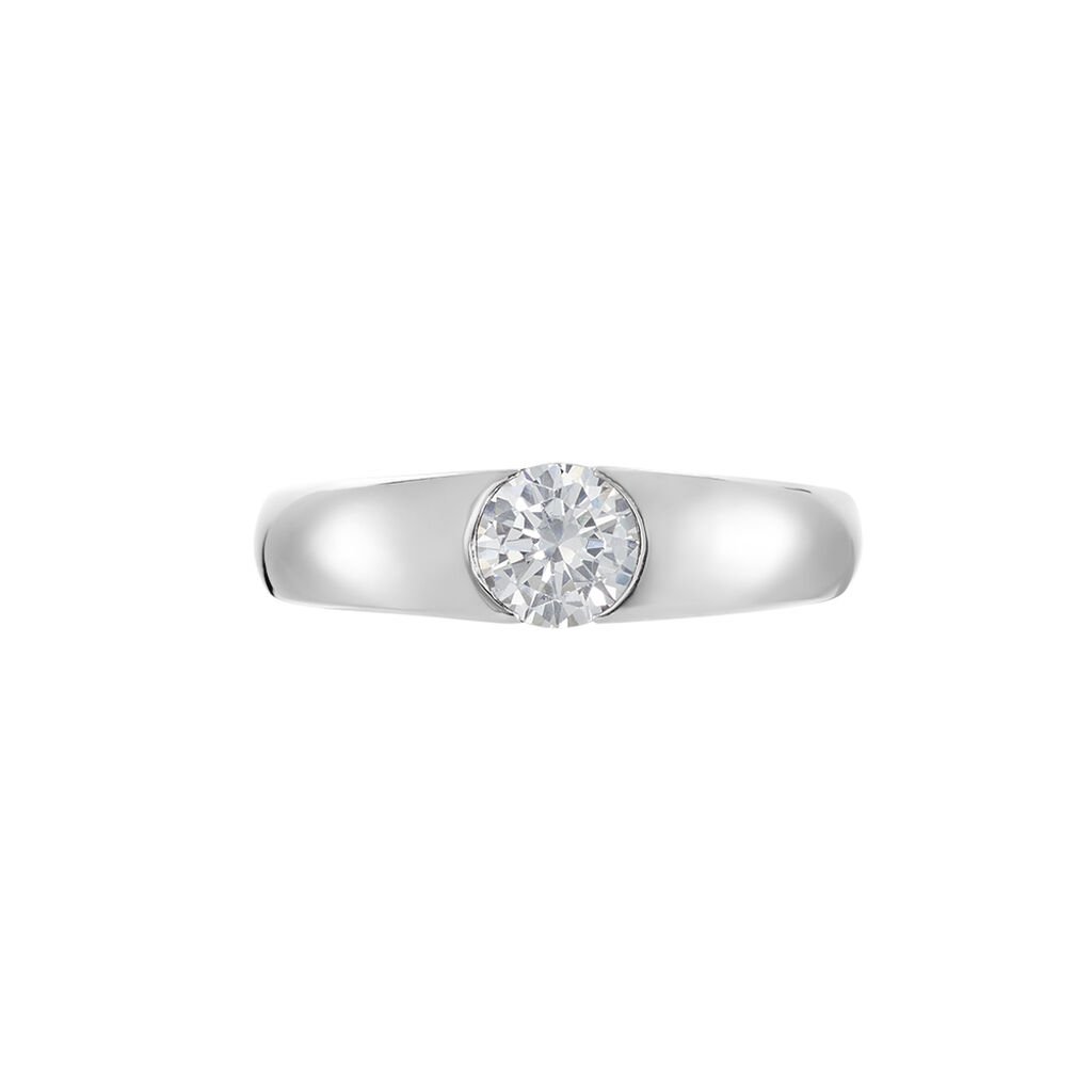 Damen Ring Silber 925 Zirkonia Wei&szlig; 1,040 ct B 2,34 mm