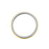 Damen Ring Titan Bicolor Gelb/Silber B 6 mm