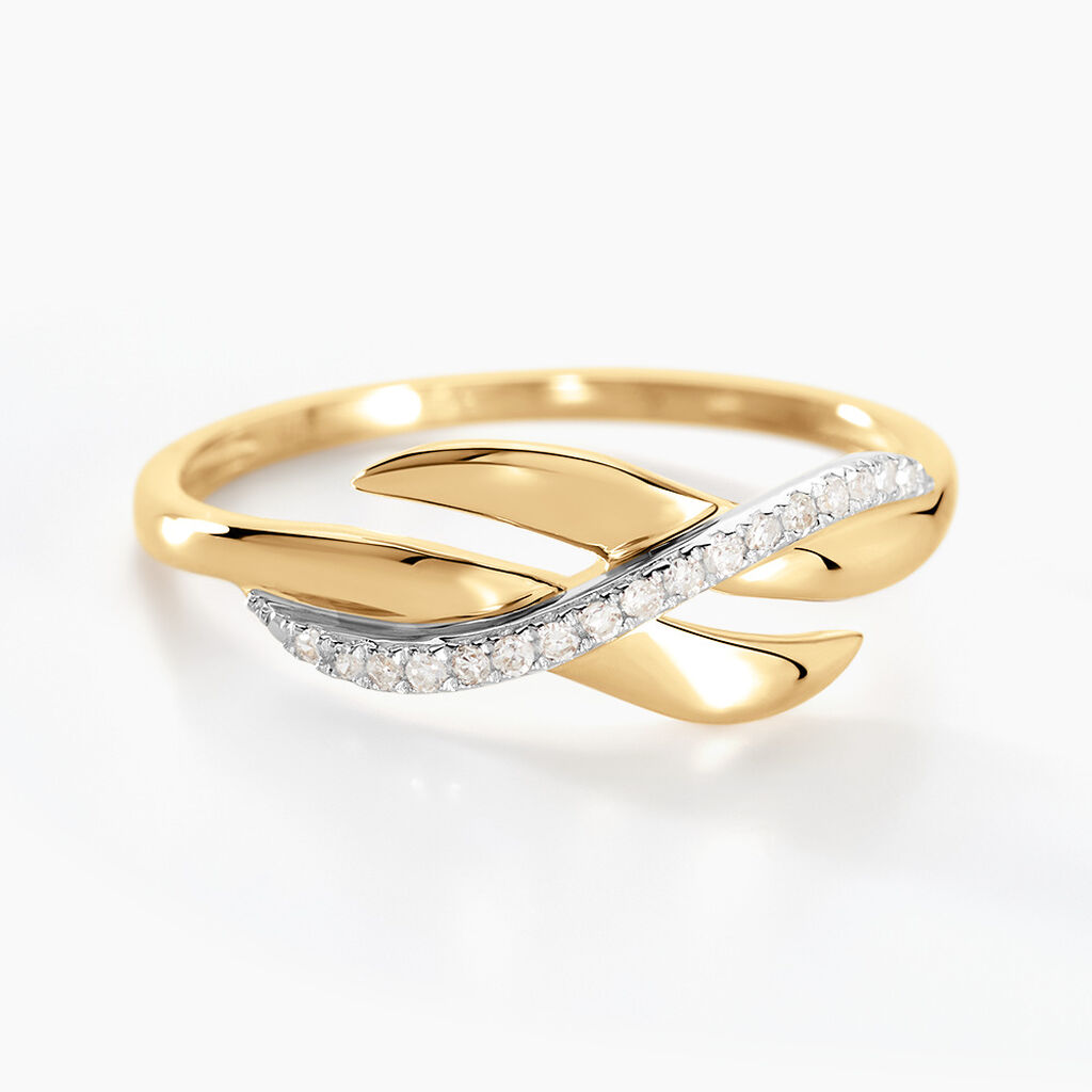 Bague Ester Or Jaune Diamant - Spannringe Damen | OROVIVO