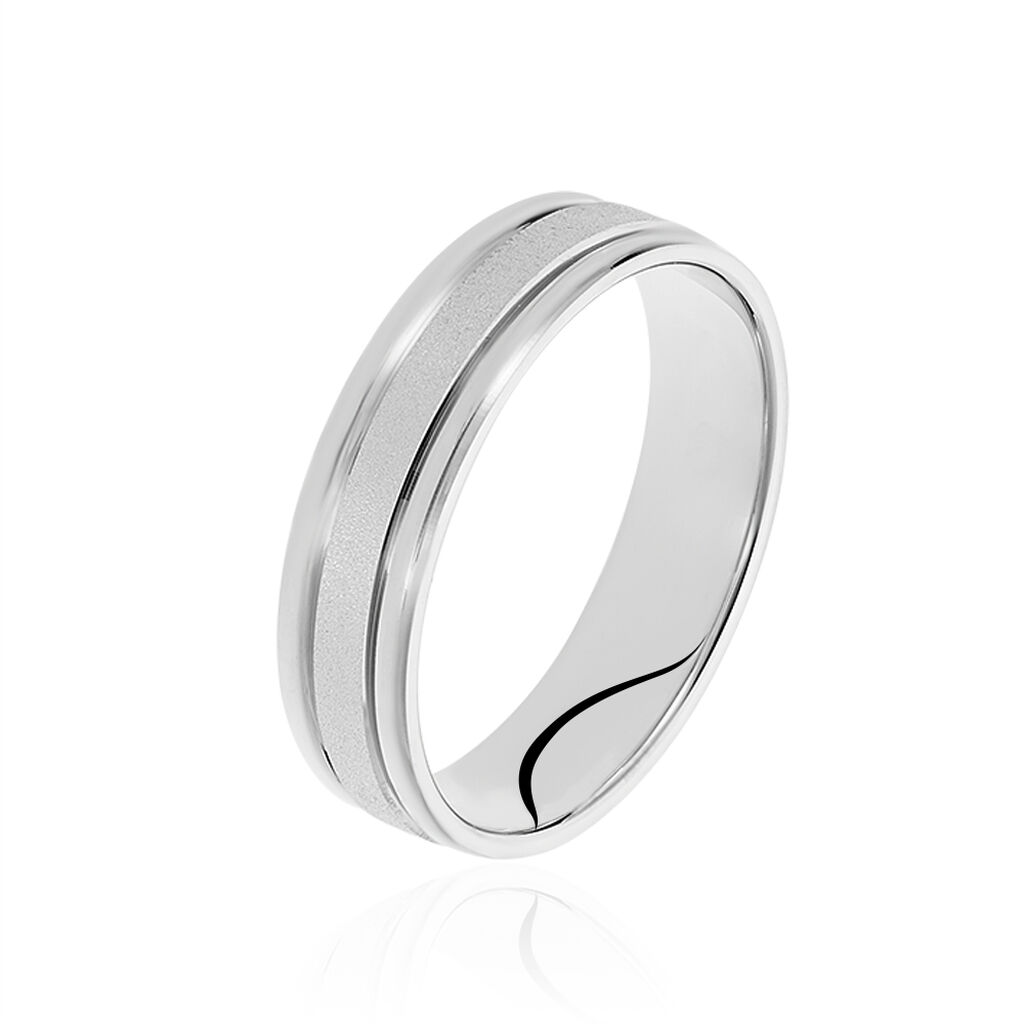 Partnerring Silber 925 gerillt Sandy - Eheringe ohne Stein Unisex | OROVIVO