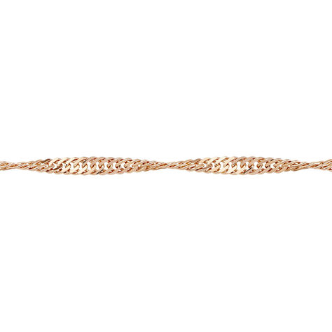 Damen Singapurkette Silber 925 Rosé Vergoldet  - Halsketten Damen | OROVIVO