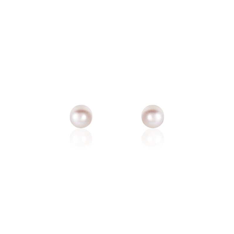 Perlenohrringe Gold 375 Zuchtperle 3-3,5mm - Ohrstecker Familie | OROVIVO