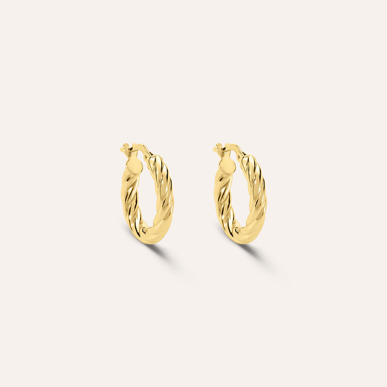Orecchini A Cerchio Toujours Oro Giallo - Spannringe Damen | OROVIVO