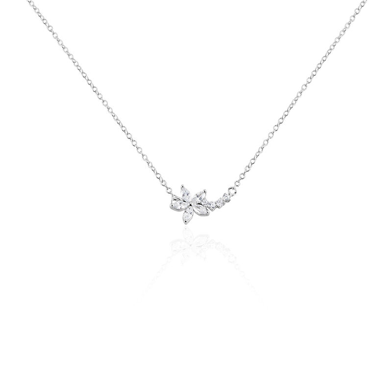 Collier Argent Rhodie Florencio Oxydes De Zirconium - Spannringe Damen | OROVIVO