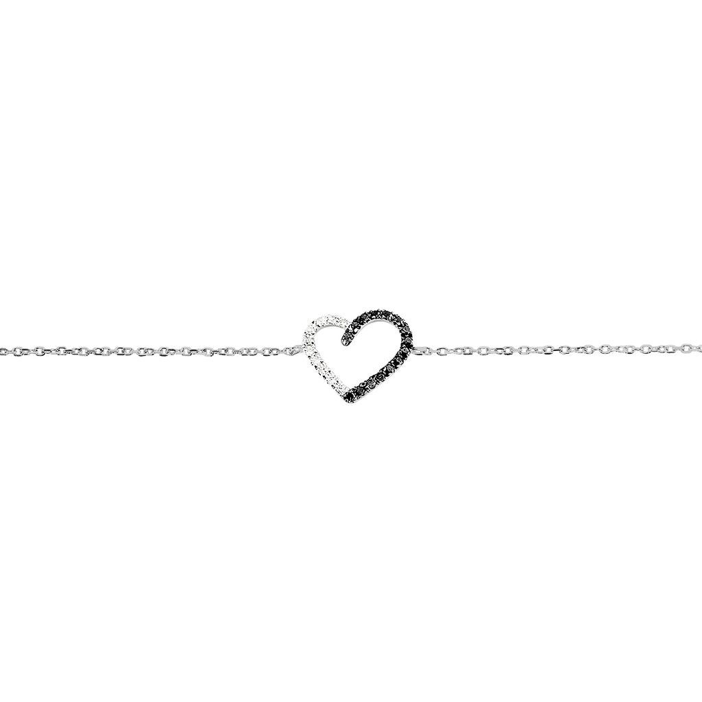 Bracelet Or Weiss Et Diamants Freya - Spannringe Damen | OROVIVO