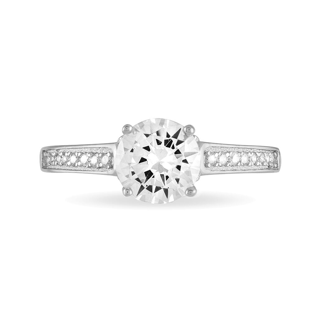 Damen Ring Silber Silber 925 Zirkonia   - Verlobungsringe Damen | OROVIVO