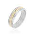GUSTAVE Herren Ring Edelstahl Bicolor