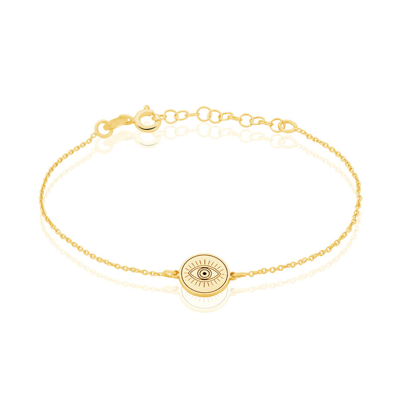 Bracelet Olia Argent Dore Pastille œil - Spannringe Damen | OROVIVO