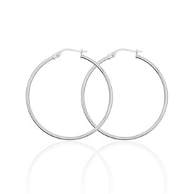 Damen Creolen Silber 925 35mm - Creolen Damen | OROVIVO