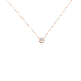 Damen Halskette Gold 375 Rosé Vergoldet Diamanten - Ketten mit Anhänger Damen | OROVIVO