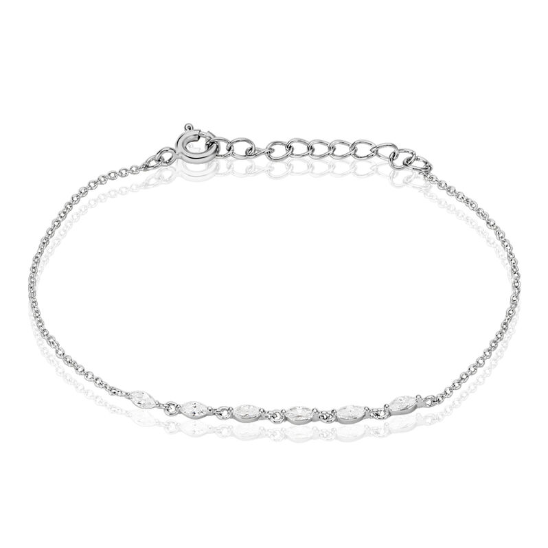 Bracelet Saphir Argent Oxydes Navettes - Spannringe Damen | OROVIVO