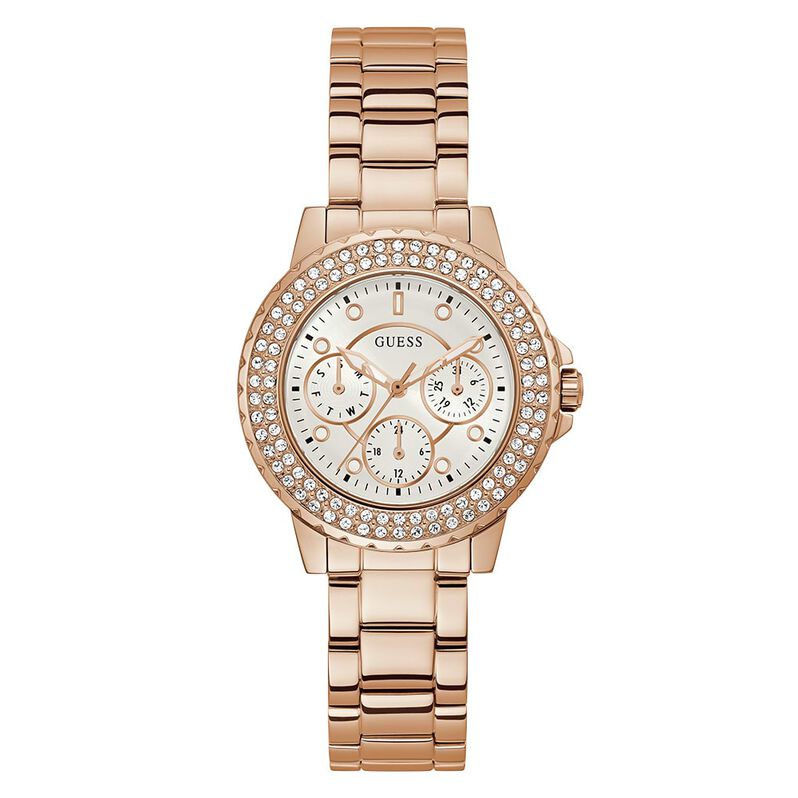 Orologio Al Quarzo Guess Crown Jewel Gw0410l3 - Spannringe Damen | OROVIVO