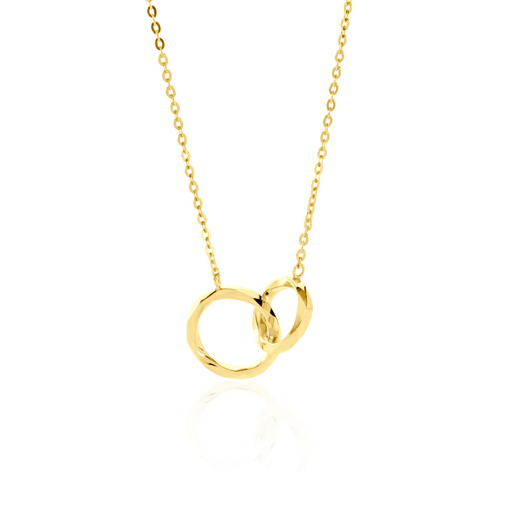 Damen Collier Gold 375 Geometrisch Doblo 4,5cm - Halsketten Damen | OROVIVO