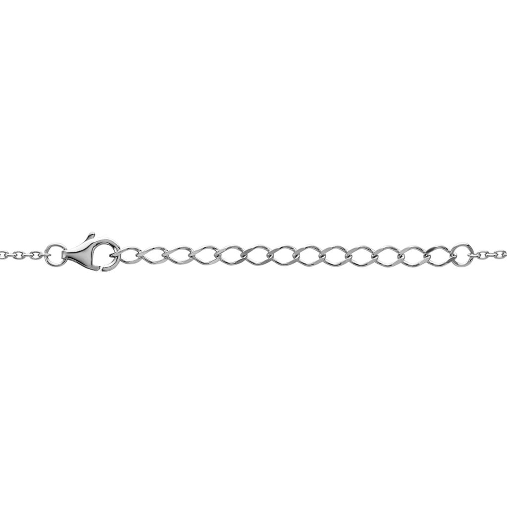 Damen Collier Silber 925 Zirkonia Weiß Kreis - Halsketten Damen | OROVIVO
