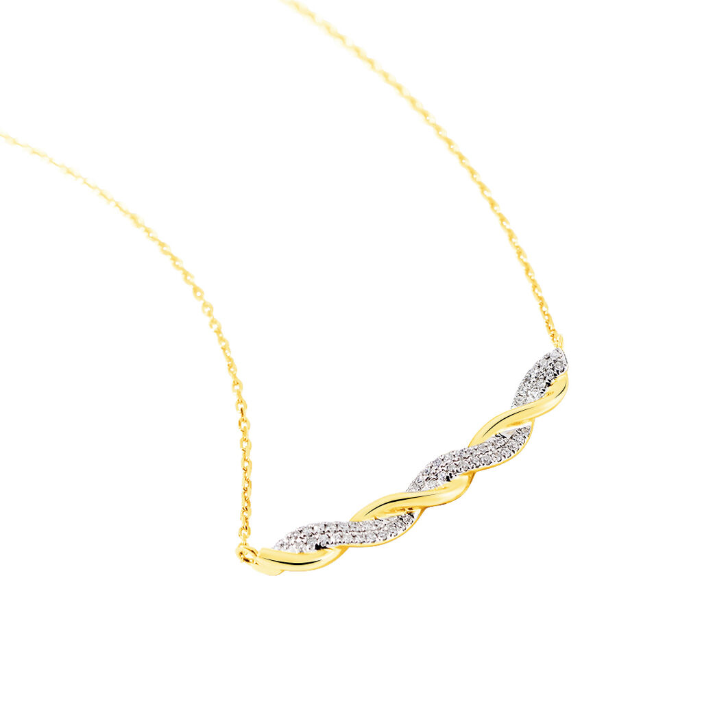 Collier Or Jaune Diamants Vincenzina - Spannringe Damen | OROVIVO