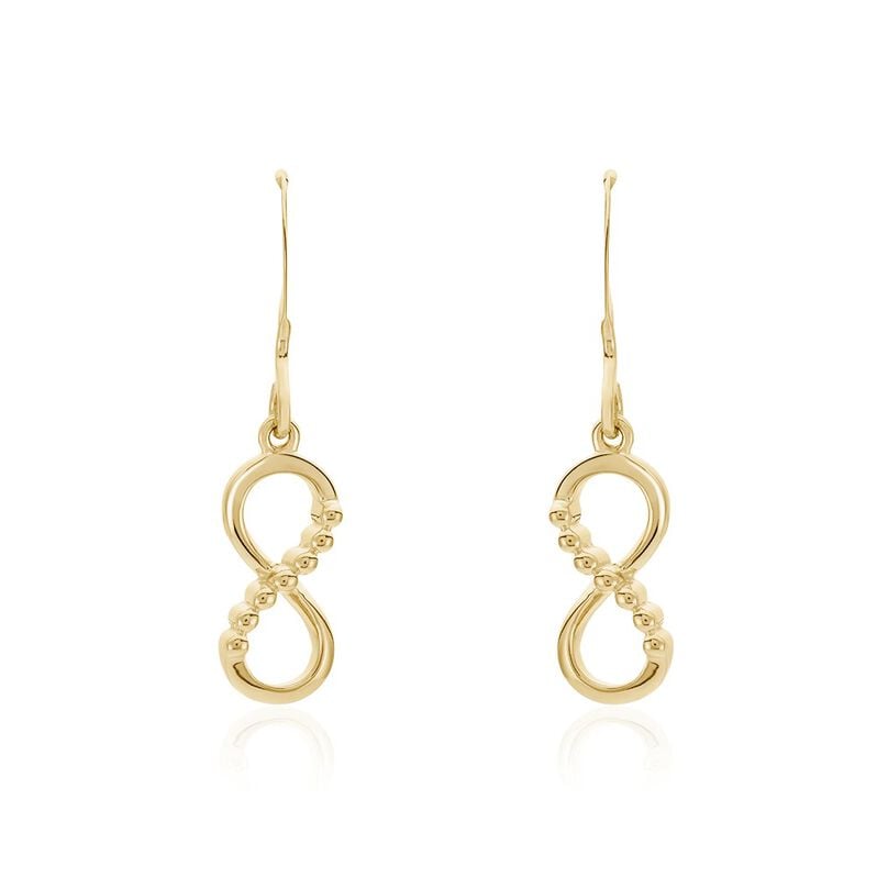 Boucles D'oreilles Pendantes Honoria Plaqué Or Jaune - Spannringe Damen | OROVIVO