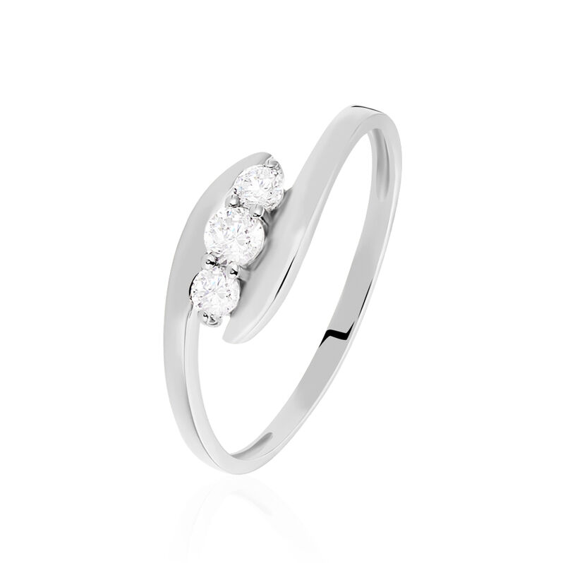 Bague Ferdi Or Blanc Oxyde De Zirconium - Spannringe Damen | OROVIVO