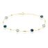 ELLIE Damen Armband Gold 375 (9 Karat) Topas Himmelblau 3,84 ct