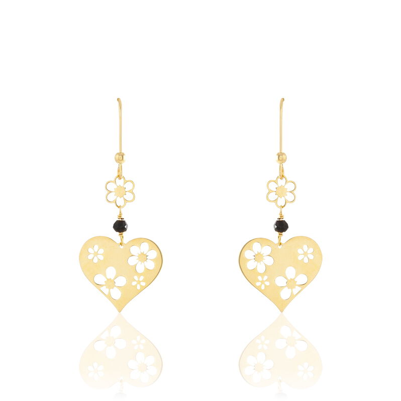 Boucles D'oreilles Pendantes Houlemata Or Jaune Spinelle - Spannringe Damen | OROVIVO