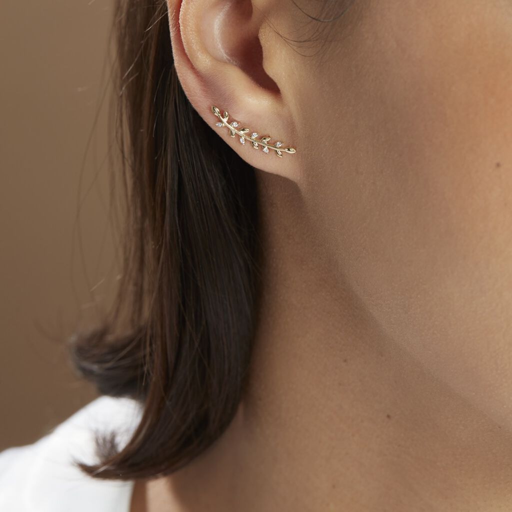 Bijoux D'oreilles Or Jaune Eloiza - Spannringe Damen | OROVIVO