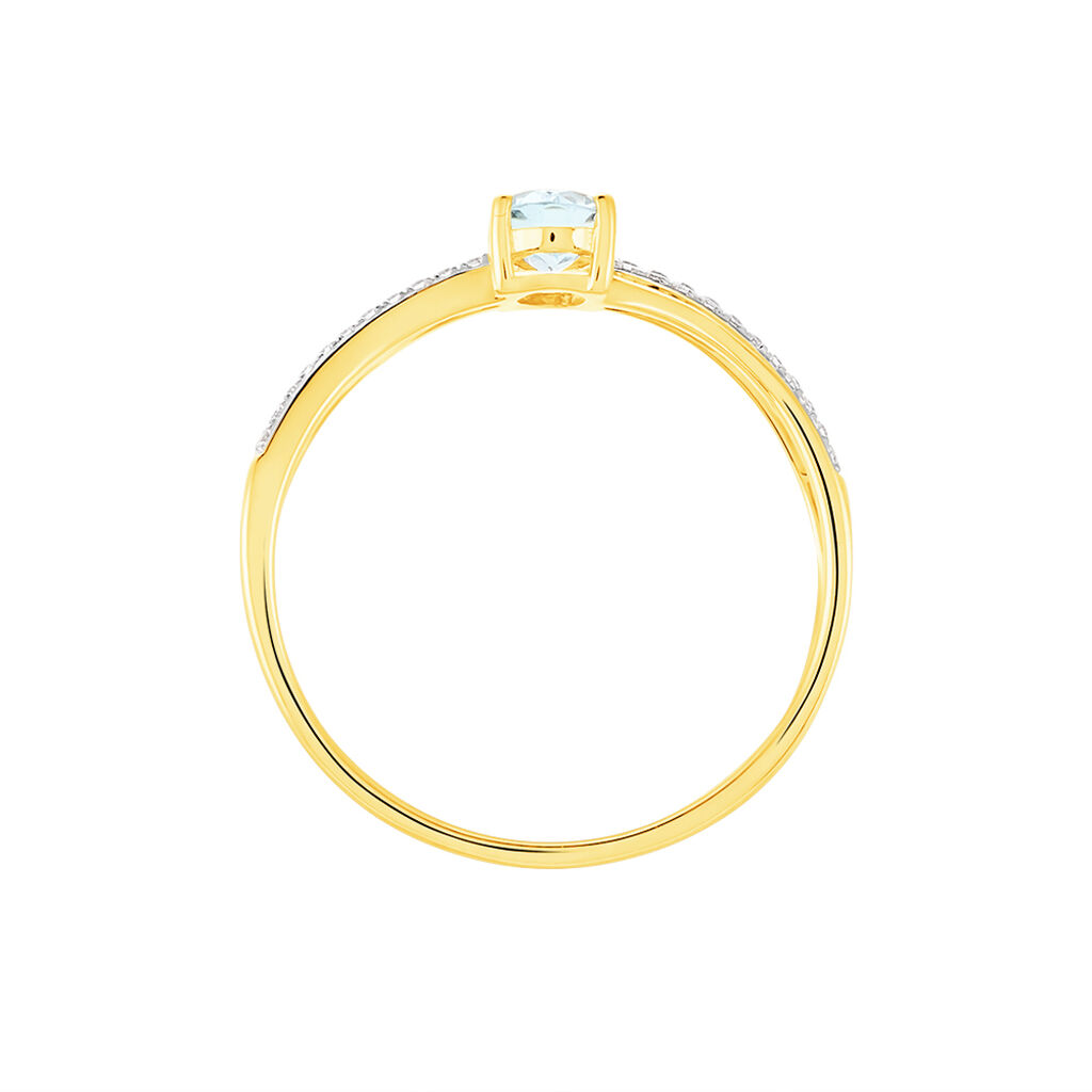 Bague Or Jaune Et Topaze Anastasija - Spannringe Damen | OROVIVO