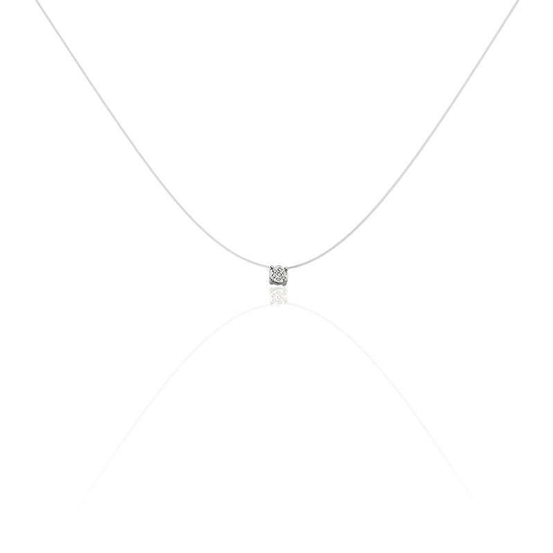Damen Collier Weißgold 375 Diamant 0,03ct Rimini - Halsketten Damen | OROVIVO