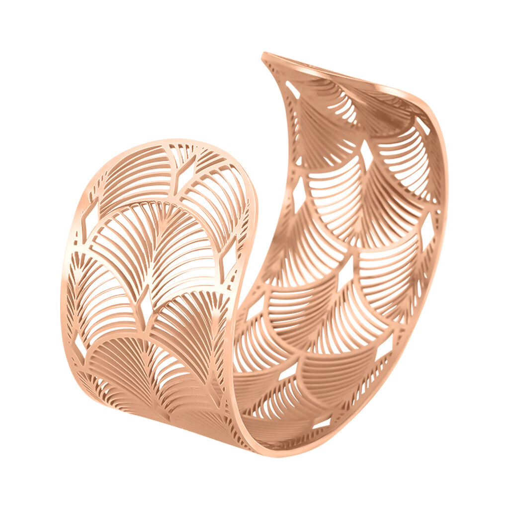 Damen Armreif Edelstahl Rosé Vergoldet Pfau - Armreifen Damen | OROVIVO