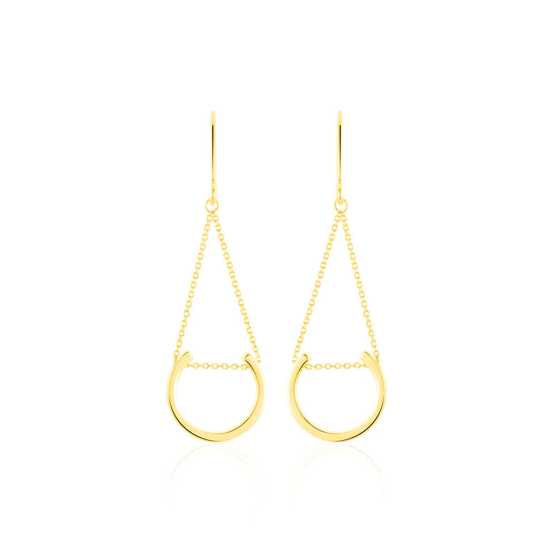 Boucles D'oreilles Or Jaune Ellda - Spannringe Damen | OROVIVO
