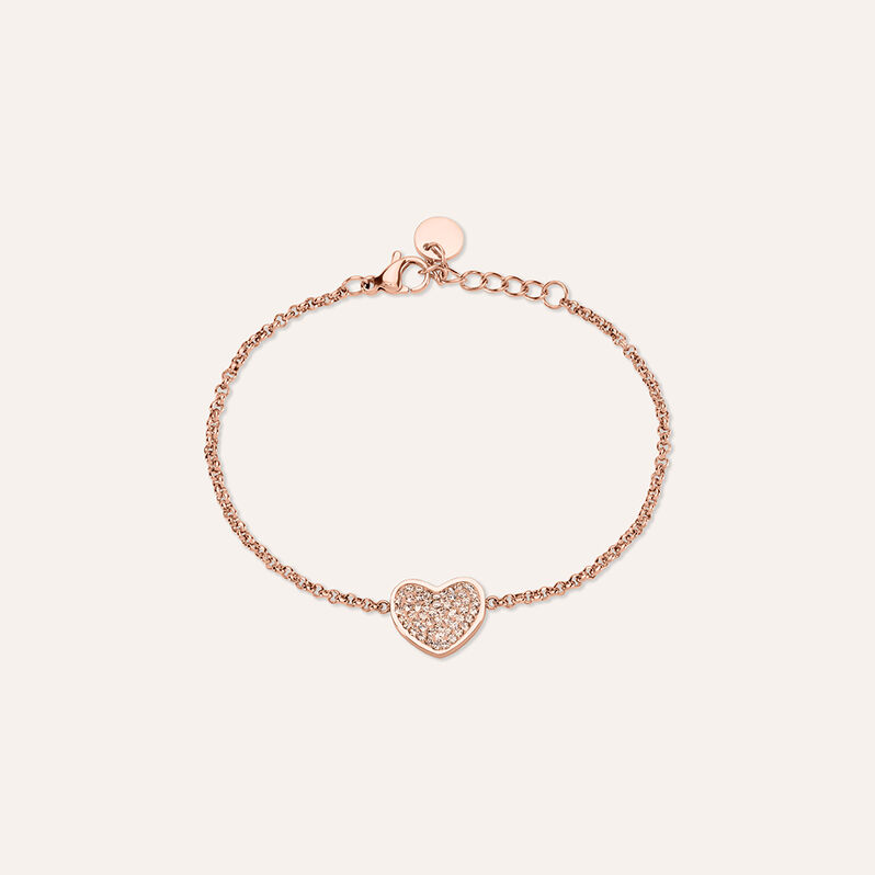 Bracciale Aura Acciaio Rosa Cristallo - Spannringe Damen | OROVIVO