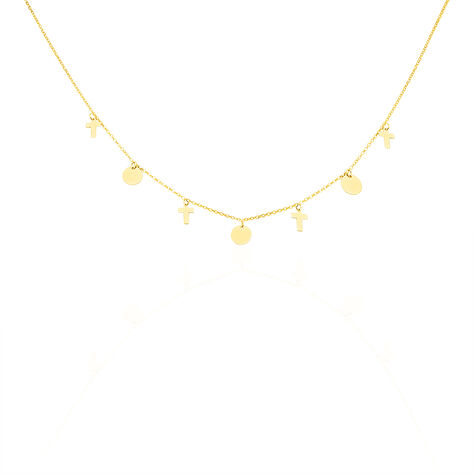 Halskette Gold 375 Kreuz - Halsketten Familie | OROVIVO