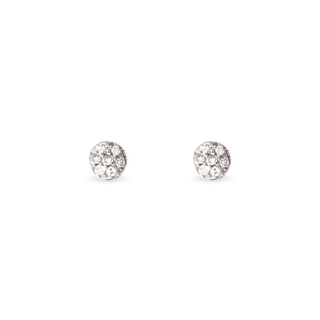 Damen Ohrstecker Weißgold 375 Diamant 0,07ct Teani  - Ohrstecker Damen | OROVIVO