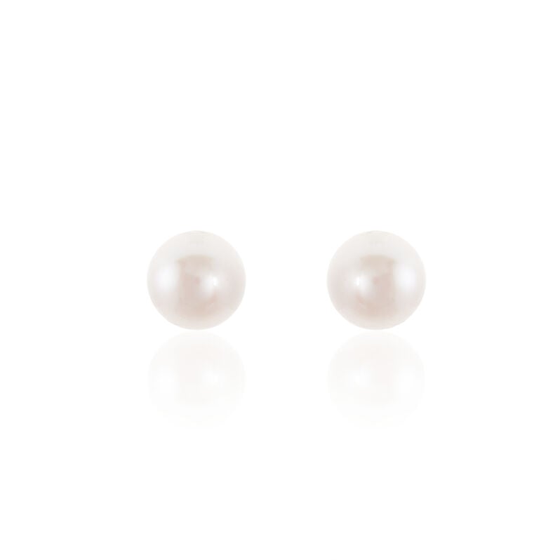 Damen Perlenohrringe Gold 585 Akoyaperlen 6-6,5mm - Ohrstecker Damen | OROVIVO