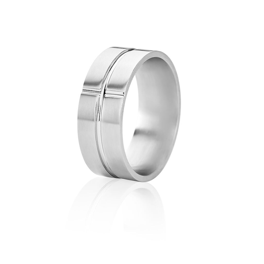 MICHAEL Herren Ring Edelstahl, Ring ohne Stein