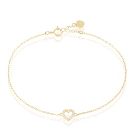 Damenarmband Gold 375 Zirkonia Herz - Armbänder Damen | OROVIVO