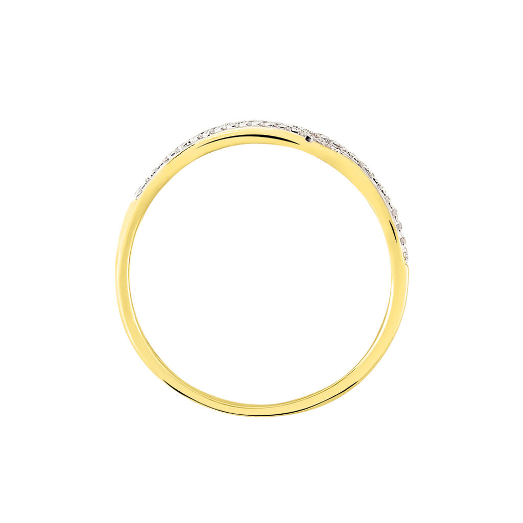 Bague Or Jaune Eden Diamants - Spannringe Damen | OROVIVO