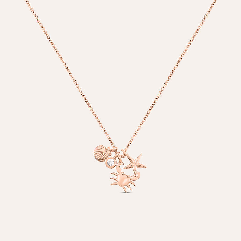 Collana Silver Collection Argento Rosa Cubic Zirconia - Spannringe Damen | OROVIVO
