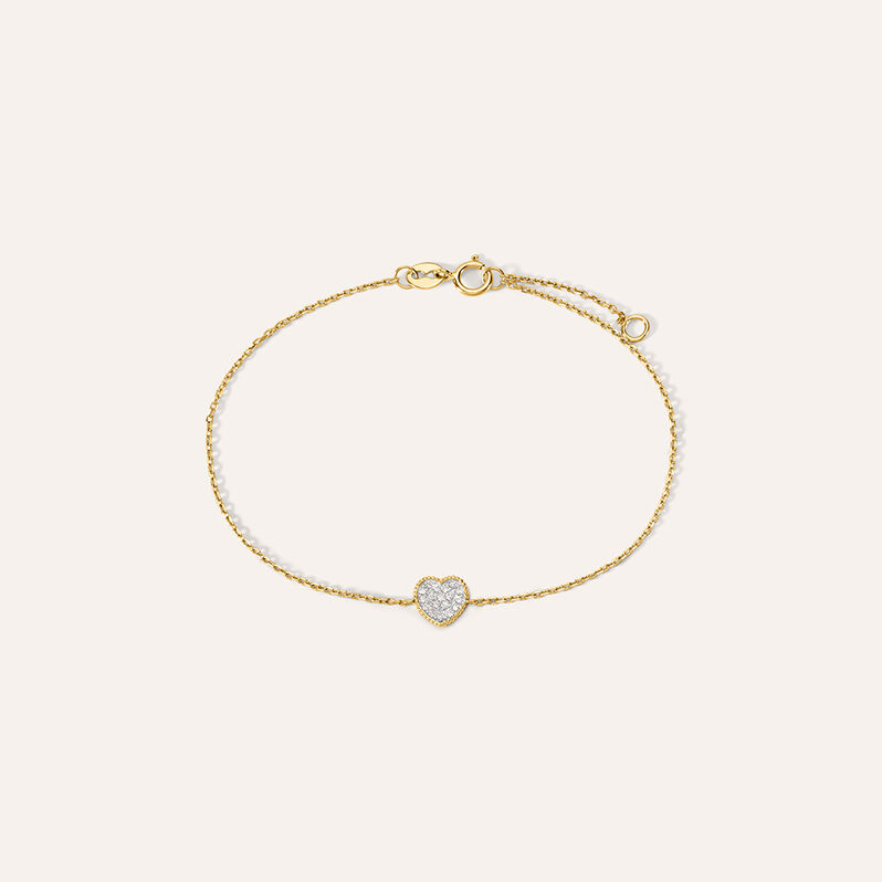 Bracciale Mon Petit Oro Giallo Diamante - Spannringe Kinder | OROVIVO