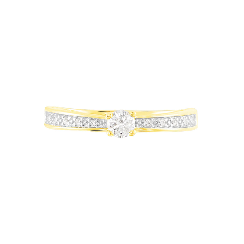 Damen Ring Gold 375 Diamant 0,21ct Imposa  - Verlobungsringe Damen | OROVIVO