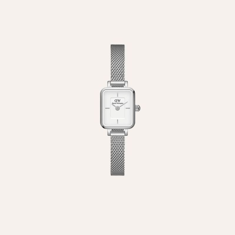 Orologio Al Quarzo Daniel Wellington Quadro Mini White Dw00100726 - Spannringe Damen | OROVIVO