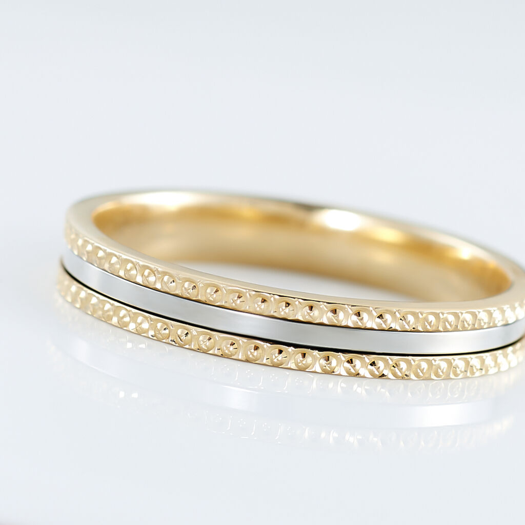 Alliance Or Jaune Et Titane Judette - Spannringe Damen | OROVIVO